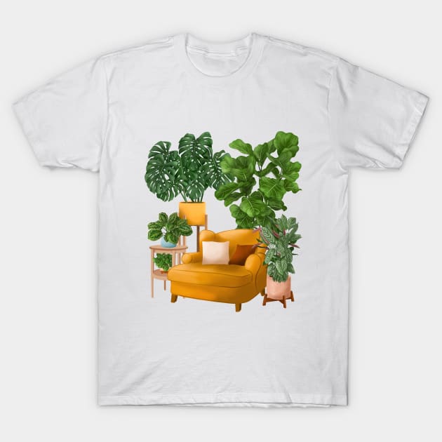 House plants collection 40.9 T-Shirt by gusstvaraonica